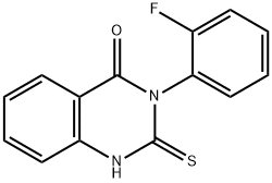 3-(2-Fluorophenyl)-2-thioxo-2,3-dihydroquinazolin-4(1H)-one Struktur