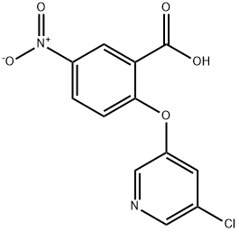 2-[(5-CHLORO-3-PYRIDYL)OXY]-5-NITROBENZOIC ACID Struktur