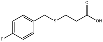 3-[(4-fluorobenzyl)thio]propanoic acid Struktur