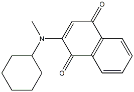 2-[Cyclohexyl(methyl)amino]-1,4-naphthoquinone Struktur