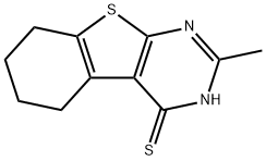 2-METHYL-3,4,5,6,7,8-HEXAHYDROBENZO[4,5]THIENO[2,3-D]PYRIMIDINE-4-THIONE Struktur