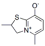 2,3-Dihydro-2,5-dimethylthiazolo[3,2-a]pyridinium-8-olate Struktur