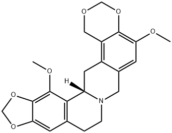 (15bS)-9,10,15b,16-Tetrahydro-5,15-dimethoxy-1H,7H-[1,3]benzodioxino[6,5-g][1,3]benzodioxolo[5,6-a]quinolizine Struktur