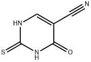 2-Mercapto-4-hydroxy-5-cyanopyrimidine Struktur