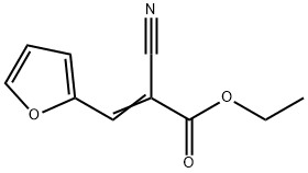 2-CYANO-3-FURANE-2-YL-ACRYLIC ACID ETHYL ESTER Struktur