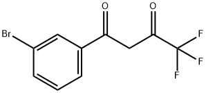 1-(3-BROMOPHENYL)-4,4,4-TRIFLUOROBUTANE-1,3-DIONE Struktur