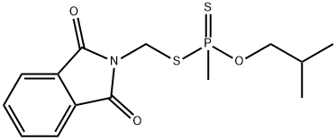 Methylphosphonodithioic acid O-isobutyl S-[(1,3-dihydro-1,3-dioxo-2H-isoindol-2-yl)methyl] ester Struktur