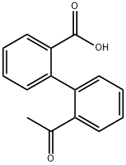 2'-acetyl[1,1'-biphenyl]-2-carboxylic acid Struktur