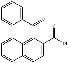 1-Benzoyl-2-naphthoic acid Struktur