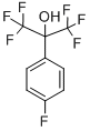 p-Fluoro-(2-hydroxyhexafluoroisopropyl)benzene Struktur