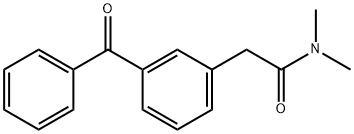 2-(3-Benzoylphenyl)-N,N-dimethylacetamide Struktur