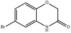 6-ブロモ-2H-1,4-ベンゾオキサジン-3(4H)-オン 化學(xué)構(gòu)造式