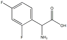 2,4-DIFLUORO-DL-PHENYLGLYCINE Struktur