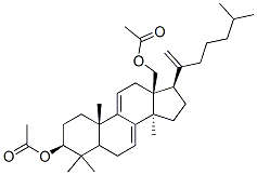 Lanosta-7,9(11),20-triene-3beta,18-diol, diacetate Struktur