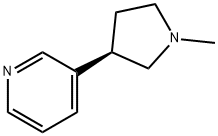 Pyridine, 3-[(3R)-1-methyl-3-pyrrolidinyl]- (9CI) Struktur