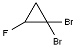 1,1-Dibromo-2-fluorocyclopropane Struktur