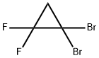 1,1-Dibromo-2,2-difluorocyclopropane Struktur