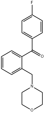 4'-FLUORO-2-MORPHOLINOMETHYL BENZOPHENONE Struktur