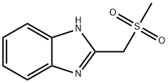 2-[(METHYLSULFONYL)METHYL]-1H-BENZIMIDAZOLE Struktur