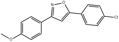 Isoxazole, 5-(4-chlorophenyl)-3-(4-Methoxyphenyl)- Struktur