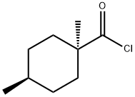 Cyclohexanecarbonyl chloride, 1,4-dimethyl-, cis- (8CI) Struktur