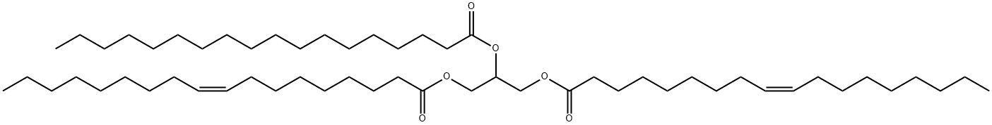 1,3-dioleoyl-2-stearoylglycerol Struktur