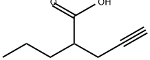 2-n-propyl-4-pentynoic acid Struktur