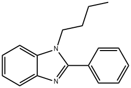 1-N-BUTYL-2-PHENYLBENZIMIDAZOLE Struktur