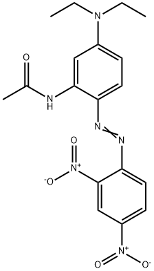 N-[5-(diethylamino)-2-[(2,4-dinitrophenyl)azo]phenyl]acetamide Struktur