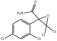 3,3-Dichloro-2-(2,4-dichlorophenyl)oxirane-2-carboxamide Struktur