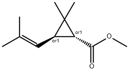 2,2-DIMETHYL-3-(2-METHYLPROPENYL)-CYCLOPROPANECARBOXYLICACID,METHYLESTER Struktur