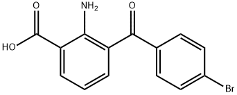 2-AMino-3-(4-broMobenzoyl)benzoic Acid Struktur