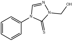 1-(hydroxymethyl)-4-phenyl-4,5-dihydro-1H-1,2,4-triazole-5-thione Struktur