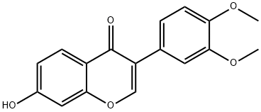 3',4'-DIMETHOXY-7-HYDROXYISOFLAVONE Struktur