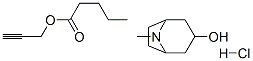 Tropanol 1-propargylpentanoate hydrochloride Struktur