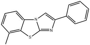 8-METHYL-2-PHENYLIMIDAZO[2,1-B]BENZOTHIAZOLE Struktur