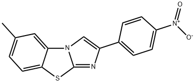 6-METHYL-2-(4-NITROPHENYL)IMIDAZO[2,1-B]BENZOTHIAZOLE Struktur