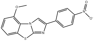 5-METHOXY-2-(4-NITROPHENYL)IMIDAZO[2,1-B]BENZOTHIAZOLE Struktur