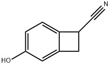 Bicyclo[4.2.0]octa-1,3,5-triene-7-carbonitrile, 3-hydroxy- (9CI) Struktur