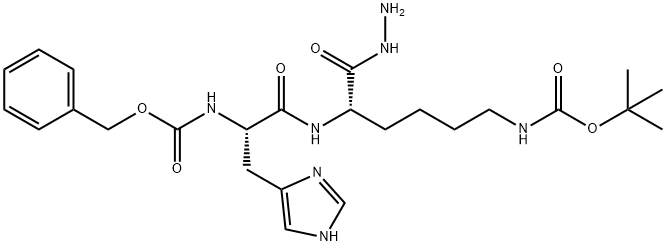 Z-HIS-LYS(BOC)-NHNH2 Struktur