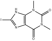 3,7-Dihydro-1,3-dimethyl-8-iodo-1H-purine-2,6-dione Struktur