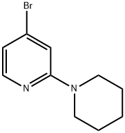 PIPERIDINE, 1-(4-BROMO-2-PYRIDYL)- Struktur