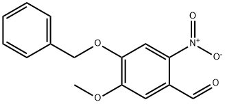 4-(BENZYLOXY)-5-METHOXY-2-NITROBENZALDEHYDE Struktur