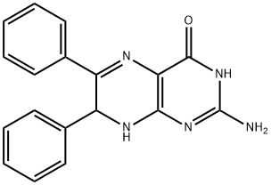 2-Amino-7,8-dihydro-6,7-diphenyl-4(1H)-pteridinone Struktur