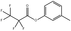 Pentafluoropropionic acid m-tolyl ester Struktur