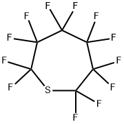 Dodecafluorothiepane Struktur