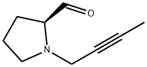 2-Pyrrolidinecarboxaldehyde, 1-(2-butynyl)-, (2S)- (9CI) Struktur