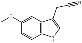 5-甲氧基吲哚-3-乙腈 結(jié)構(gòu)式