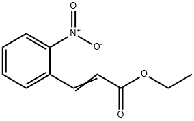 2-Nitrobenzeneacrylic acid ethyl ester Struktur