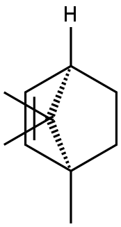 (1S,4α)-1,7,7-Trimethylbicyclo[2.2.1]hepta-2-ene Struktur